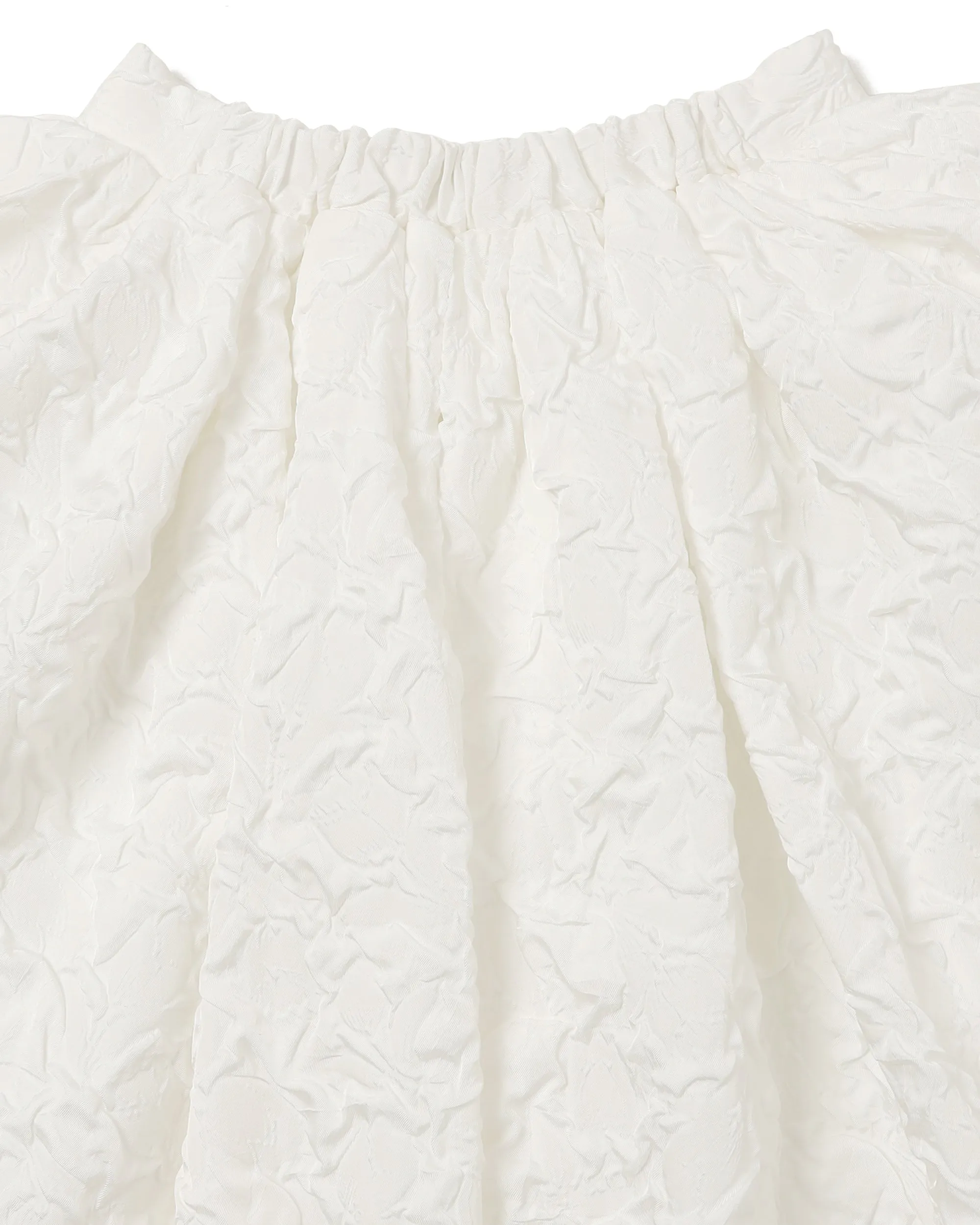 Ear curve volume skirt (White)