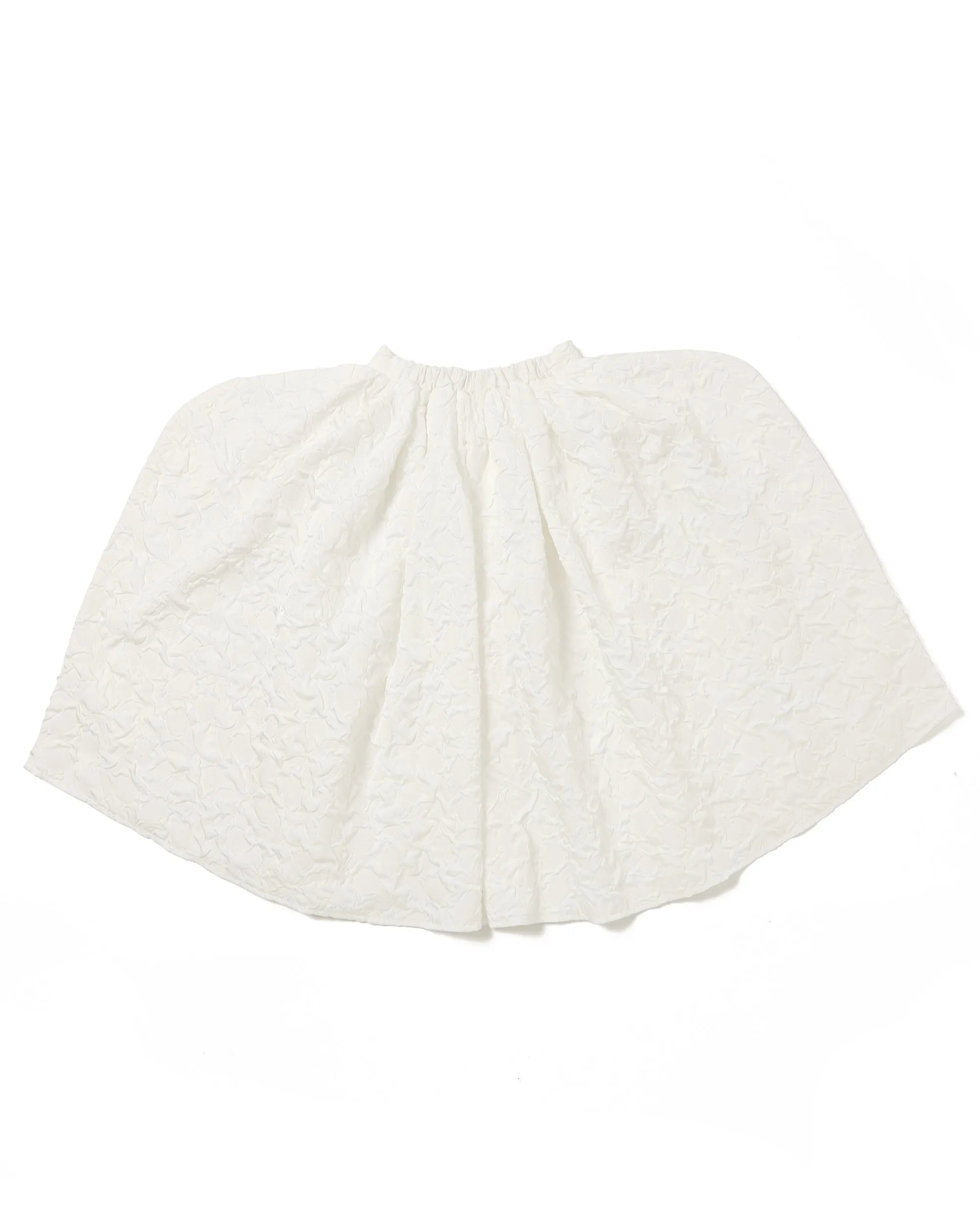 Ear curve volume skirt (White)