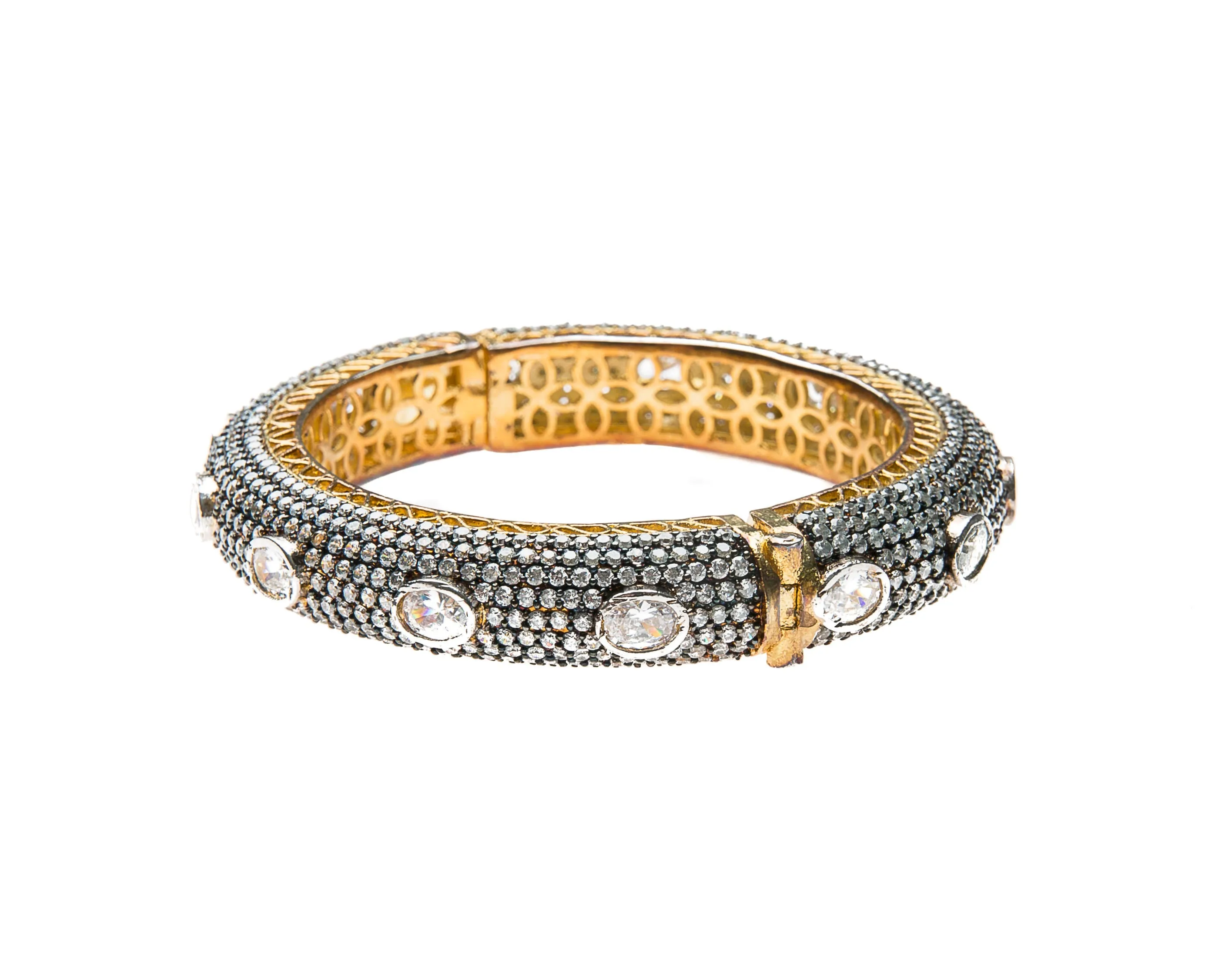 Fara Cuff (Clear Stone & Swarovski)