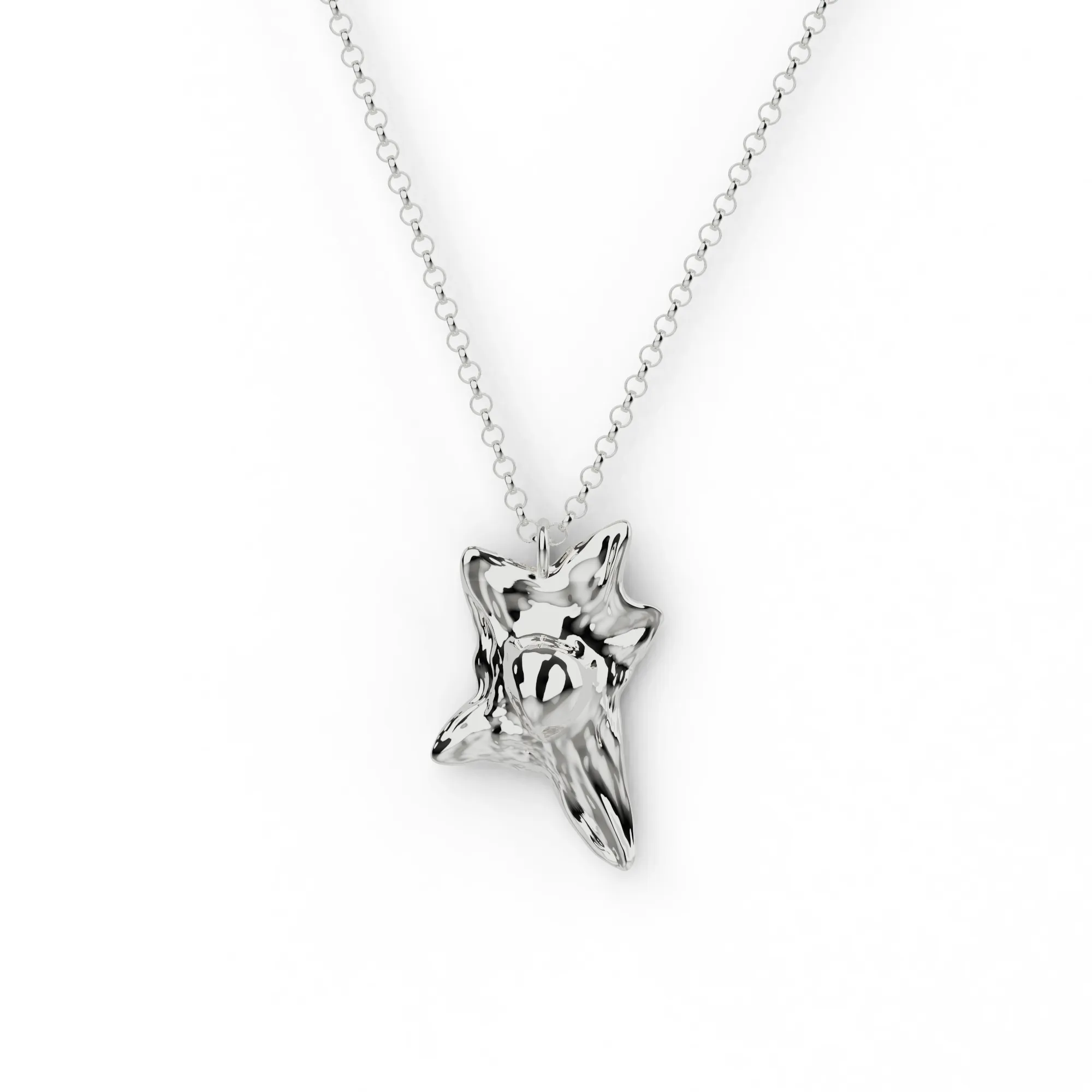 fibroblast necklace | silver