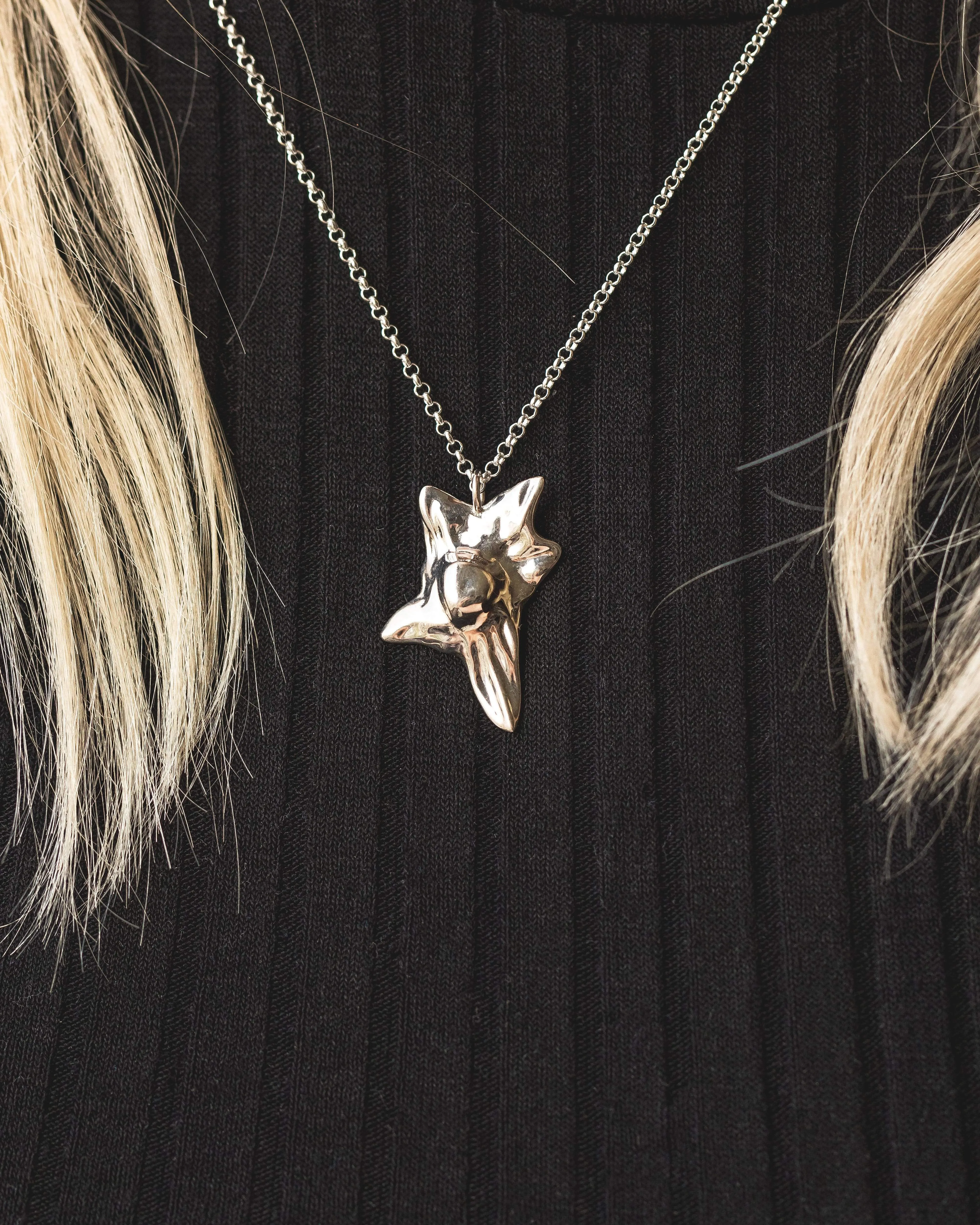 fibroblast necklace | silver