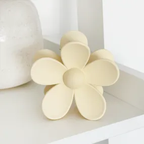 Flower Claw Clip - Cream