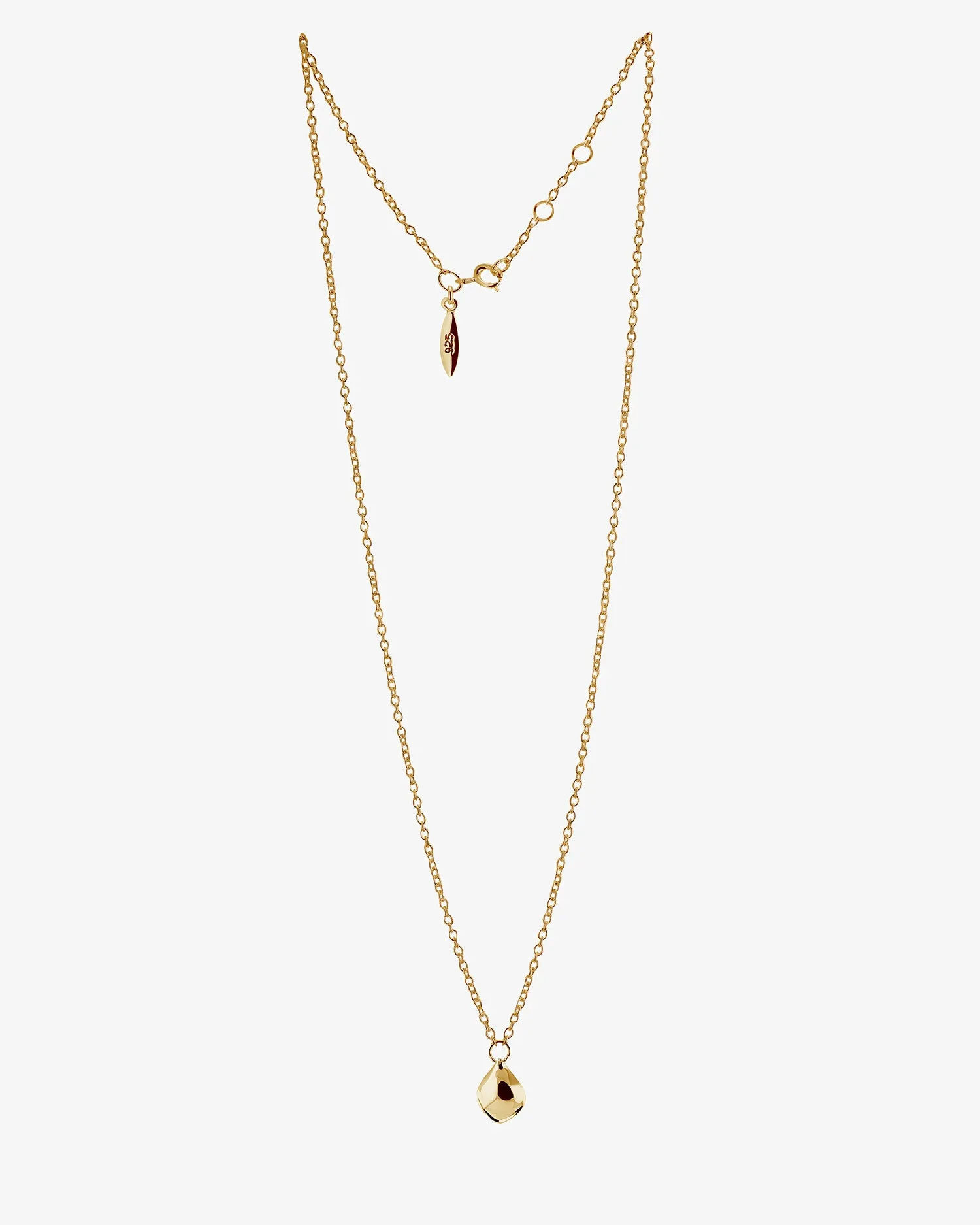 Gaias Grace drop necklace gold