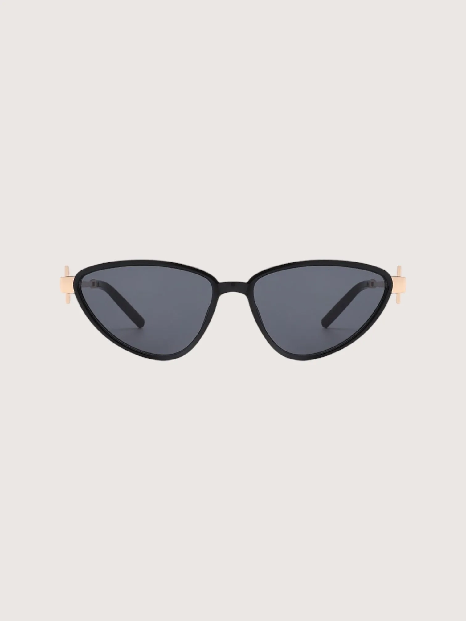 Gold Accent Sunglasses | Black