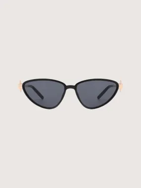 Gold Accent Sunglasses | Black