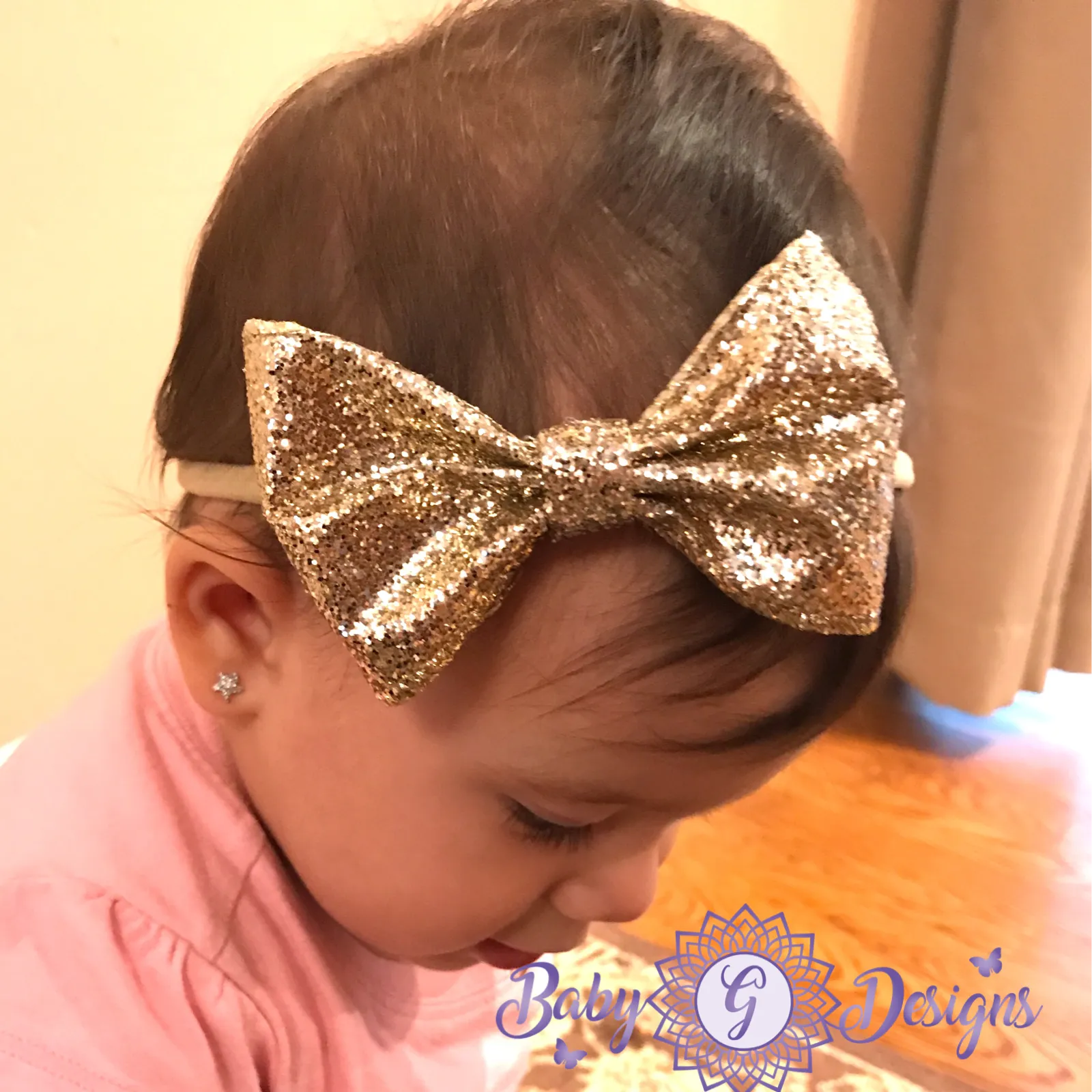 Gold Bow Headband