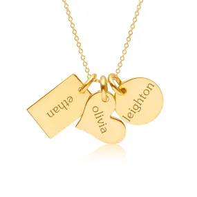 Gold Family Necklace