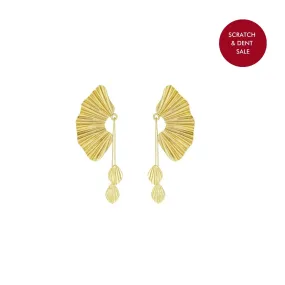 Gold Flair Drop Earring - Sample