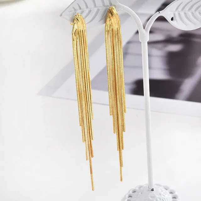 Gold Tassel Drop Ears