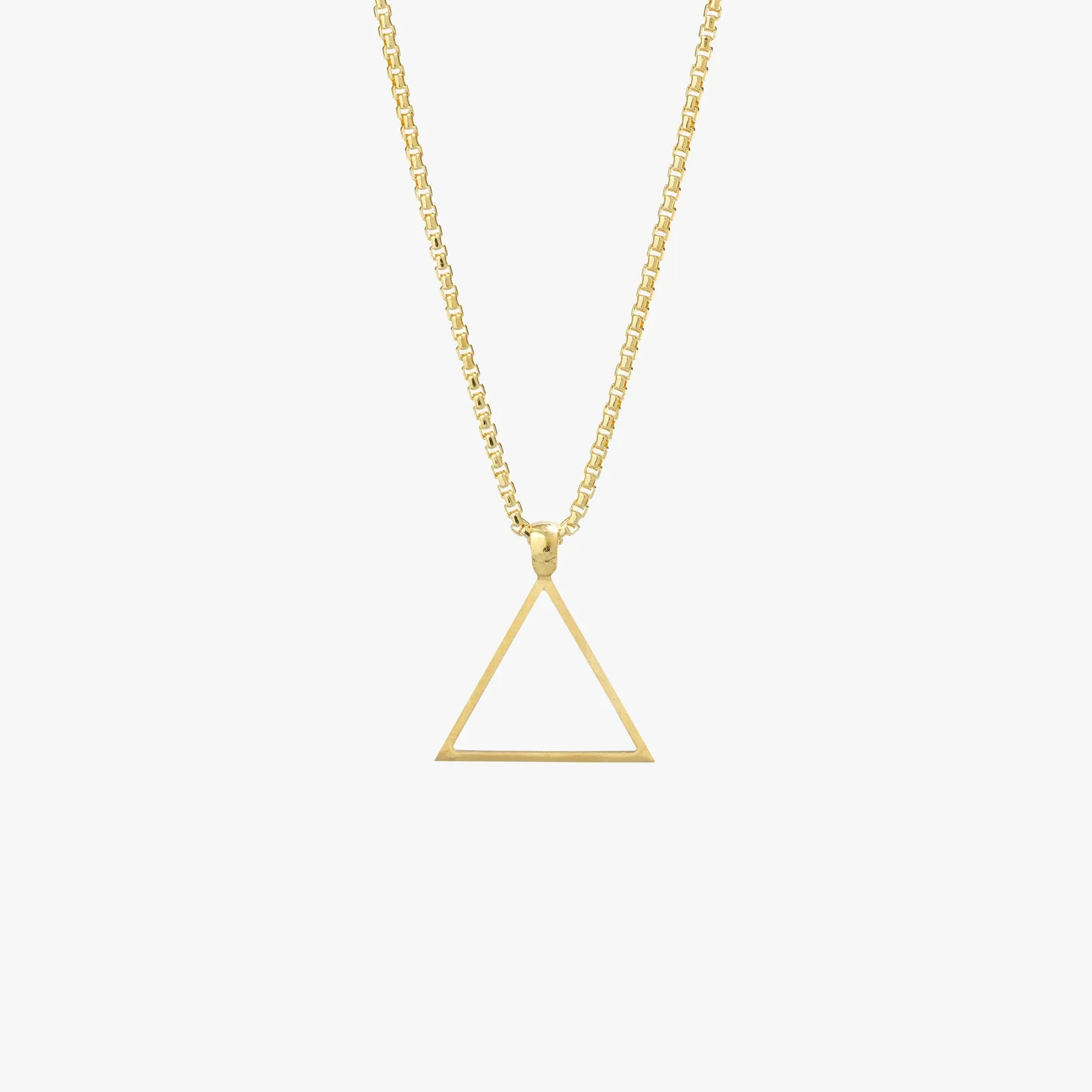 Gold Triangle Necklace