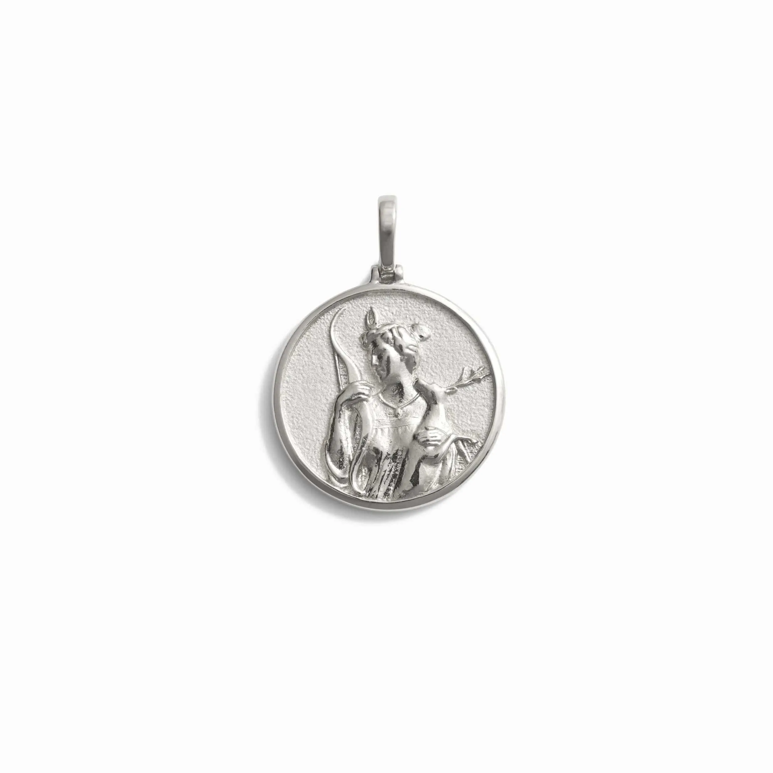 Greek Goddess Coin Pendant