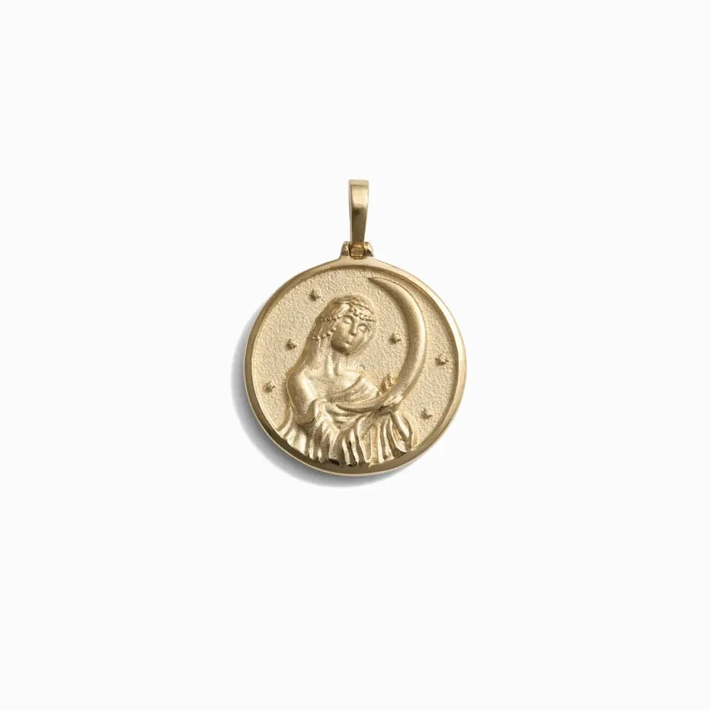 Greek Goddess Coin Pendant