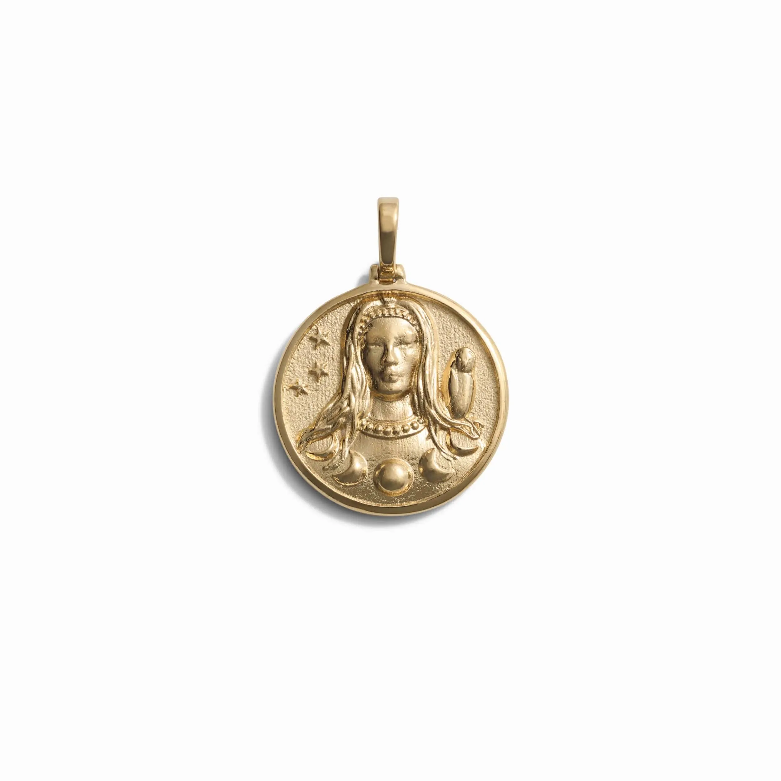 Greek Goddess Coin Pendant