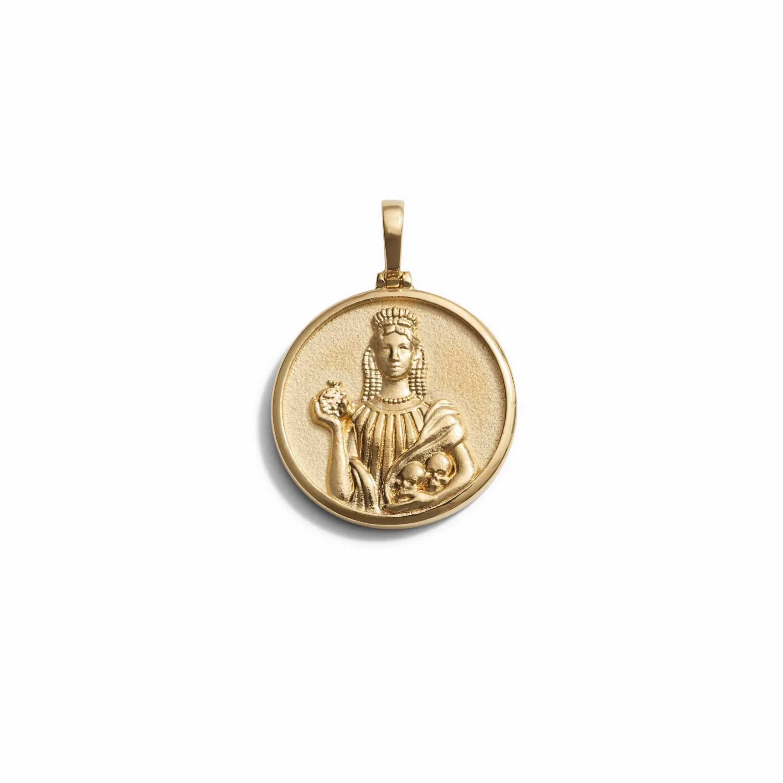 Greek Goddess Coin Pendant