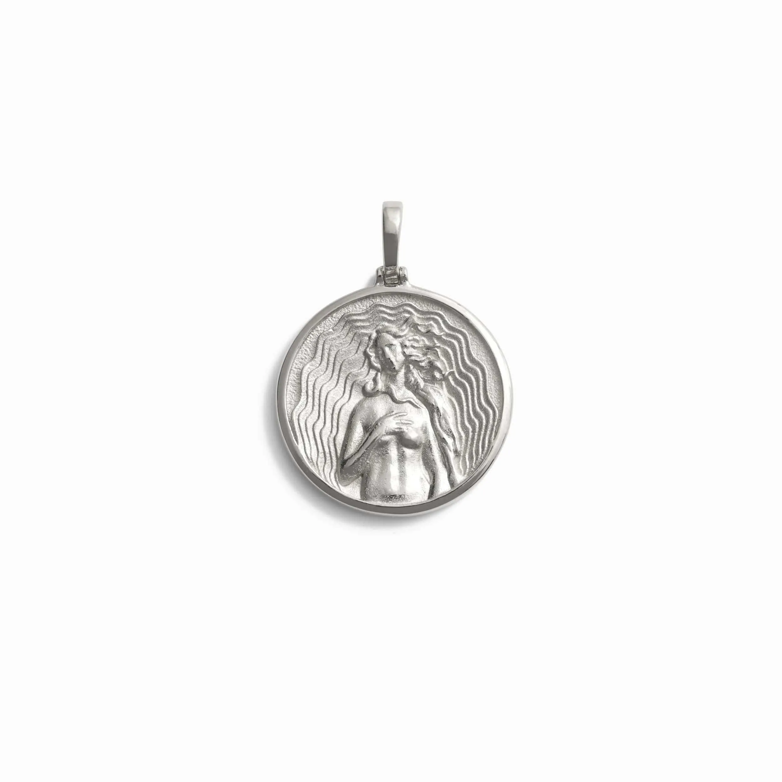 Greek Goddess Coin Pendant