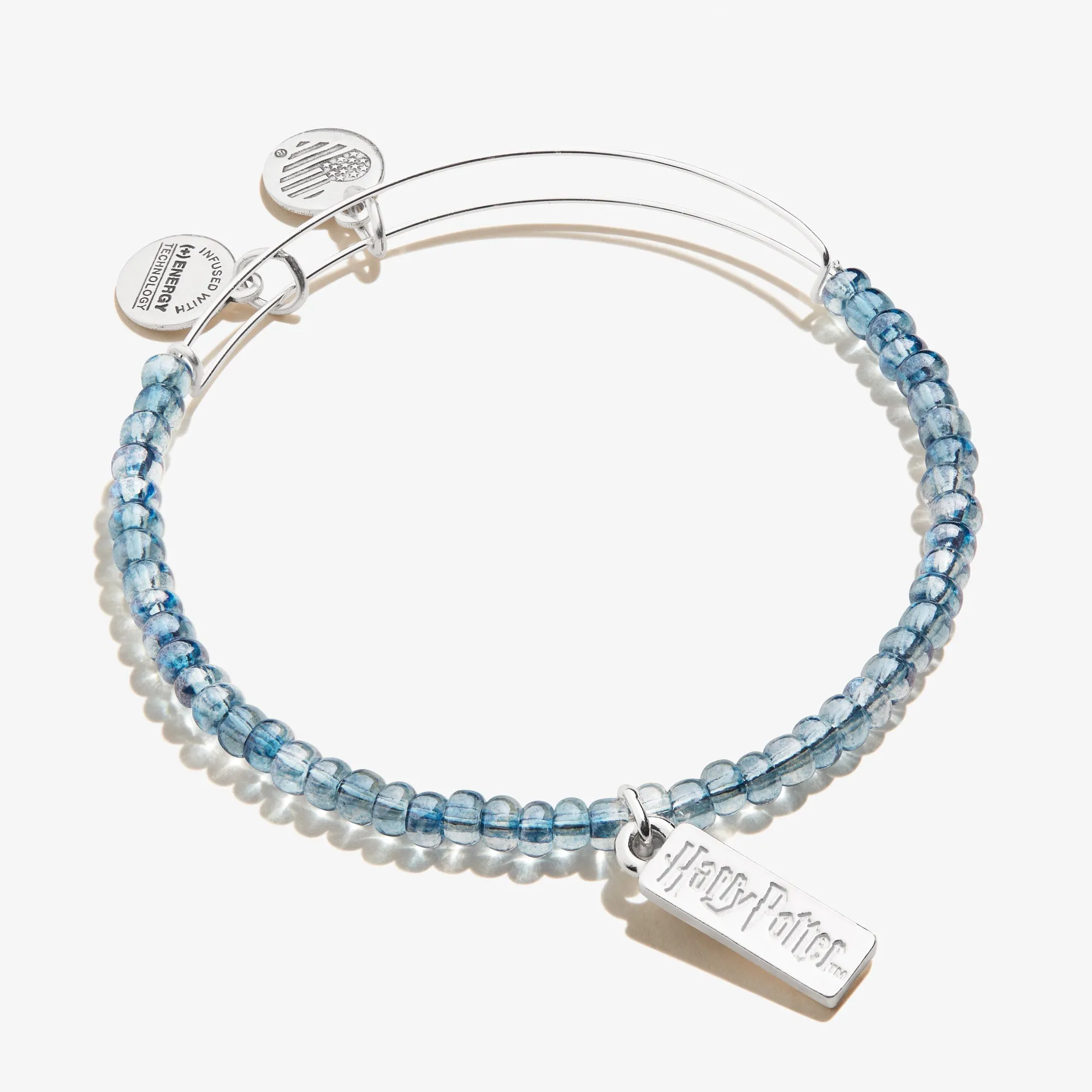 Harry Potter Illumination Beaded Charm Bangle, Blue