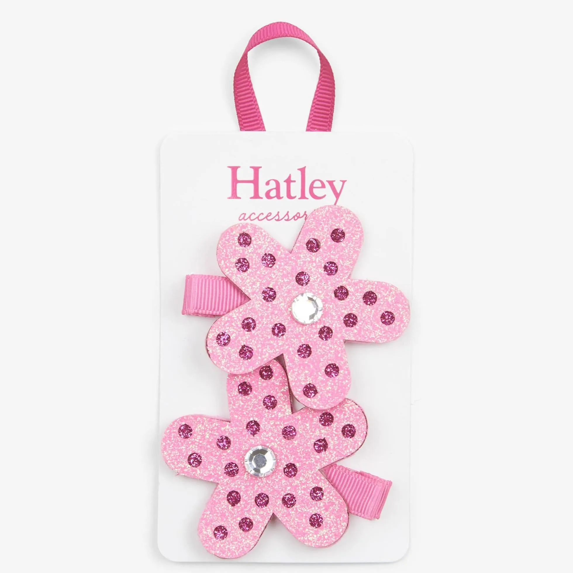 Hatley Glitter Flower Hair Clips