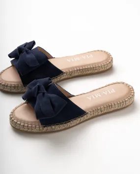 Havana Blue Bow Espadrilles