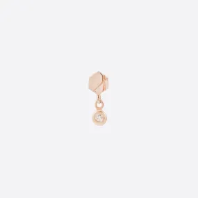 Hex Diamond Drop - 14K ROSE