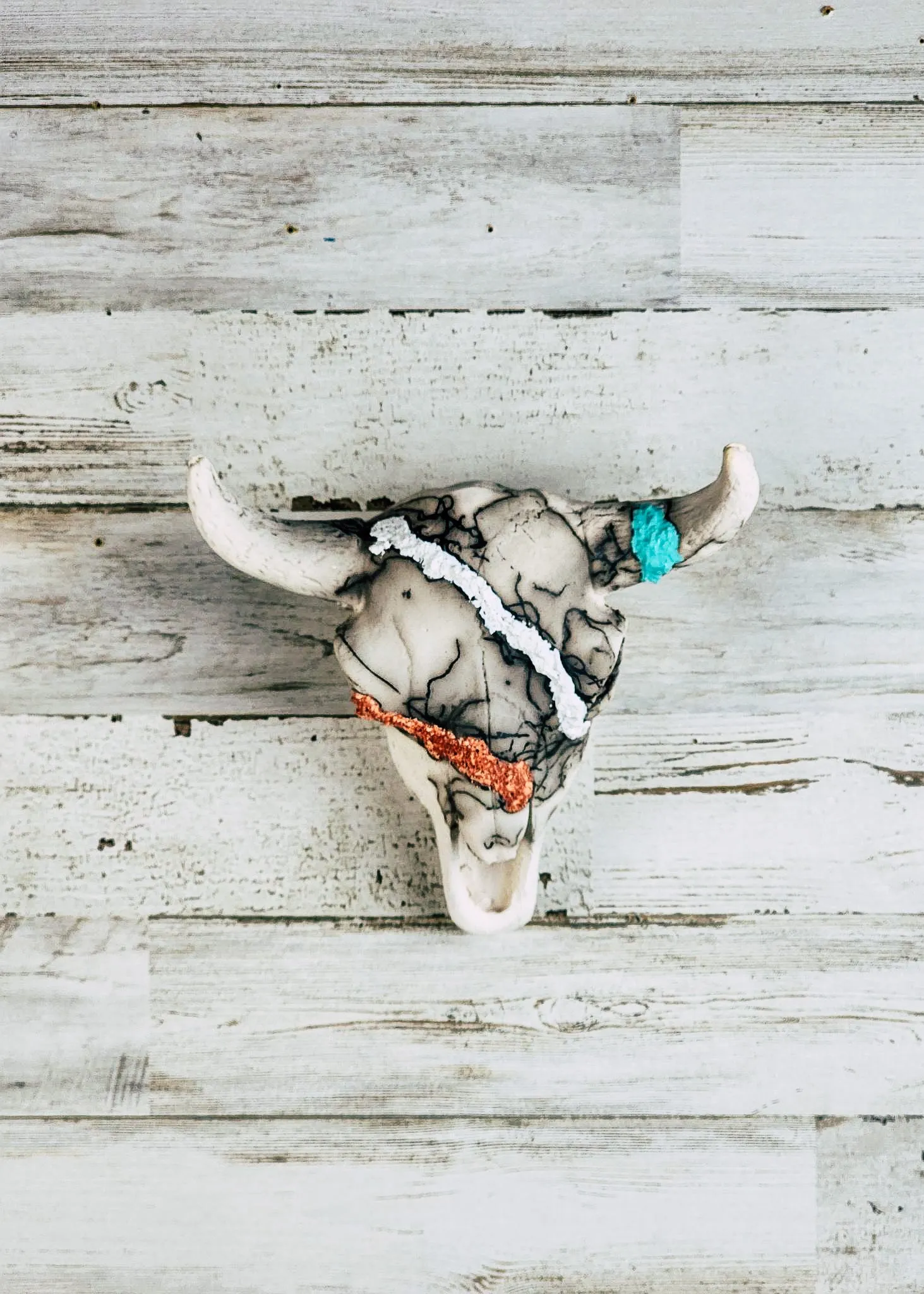 Horse Hair Textured Skull