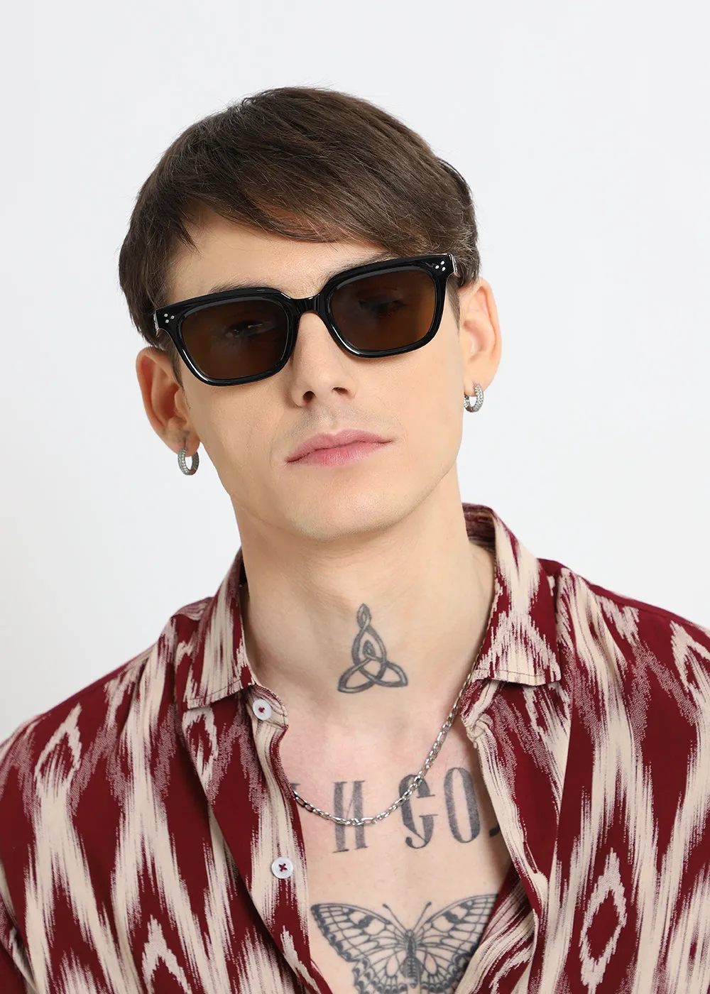 HzelHue Unisex Square Sunglasses