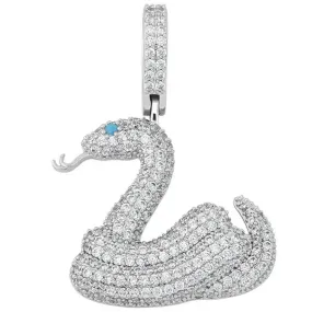 Iced Snake Pendant