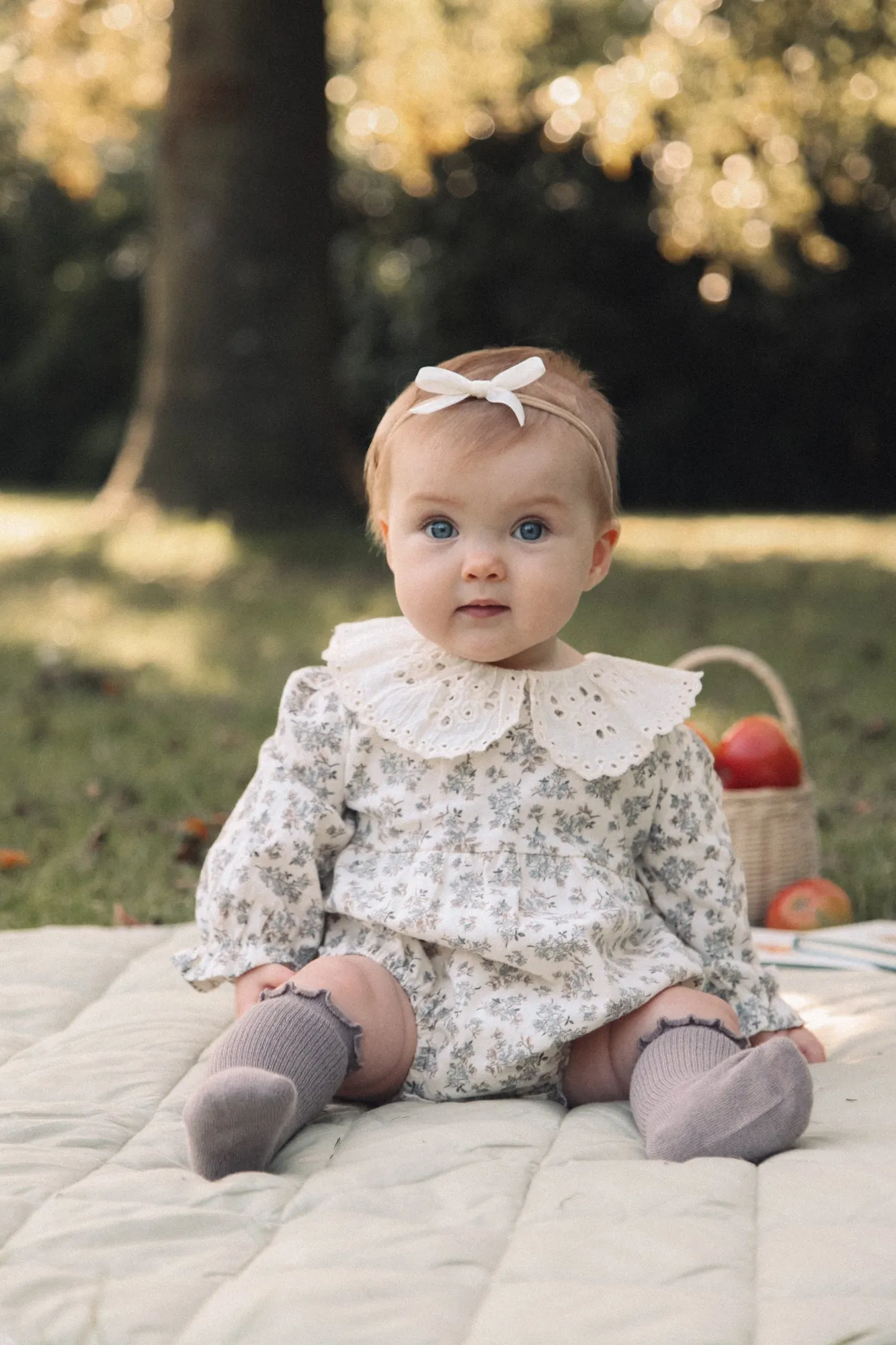 Ivory Velvet Bow Headband