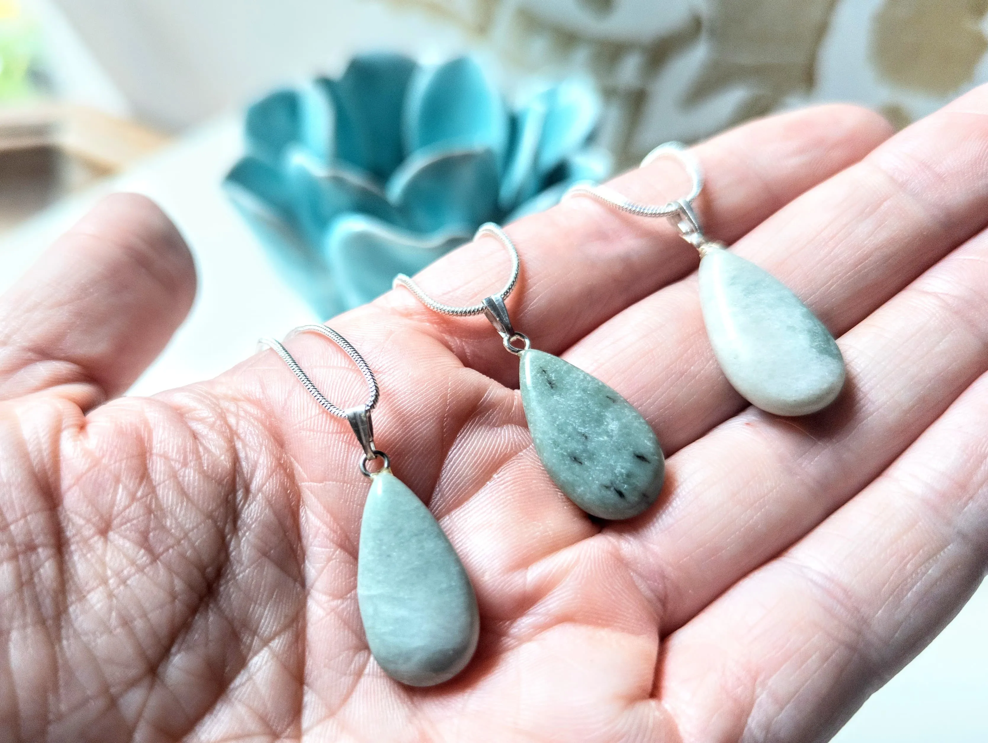 Jade Dew Drop Necklace