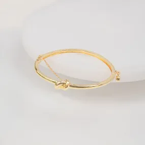 Knot Gold Bangle