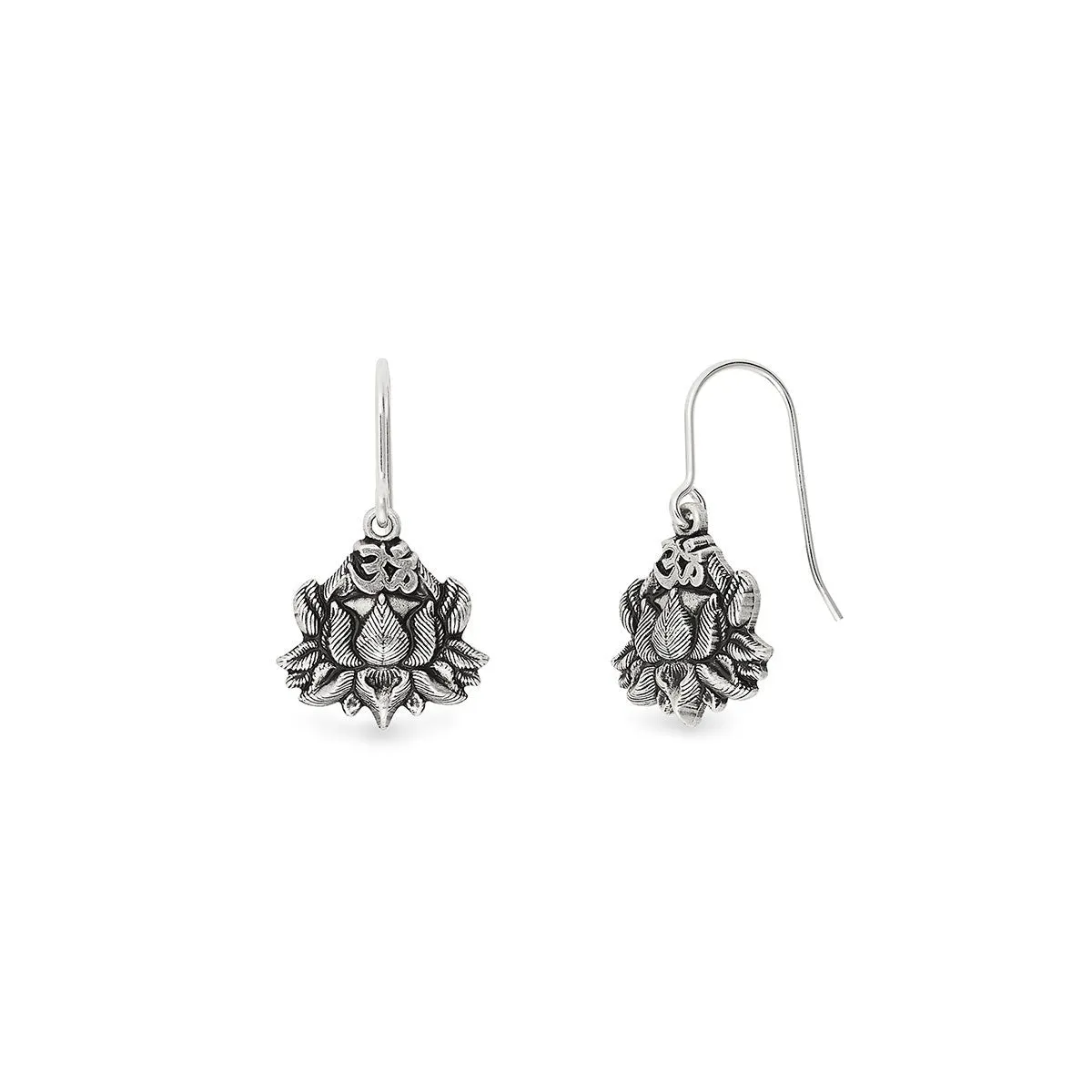 Lotus Hook Earrings