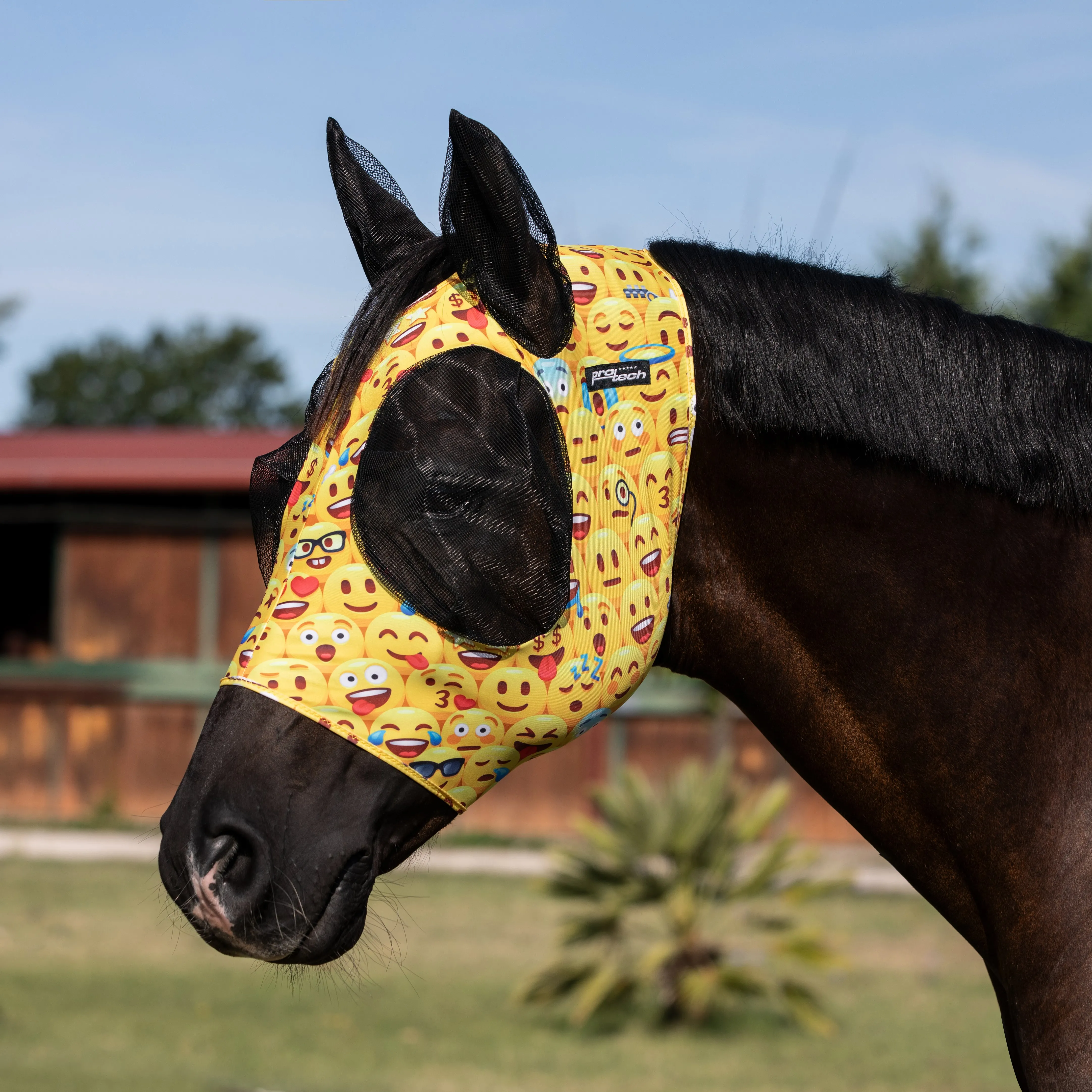 Lycra Anti-Fly Mask with Ear Cover Net