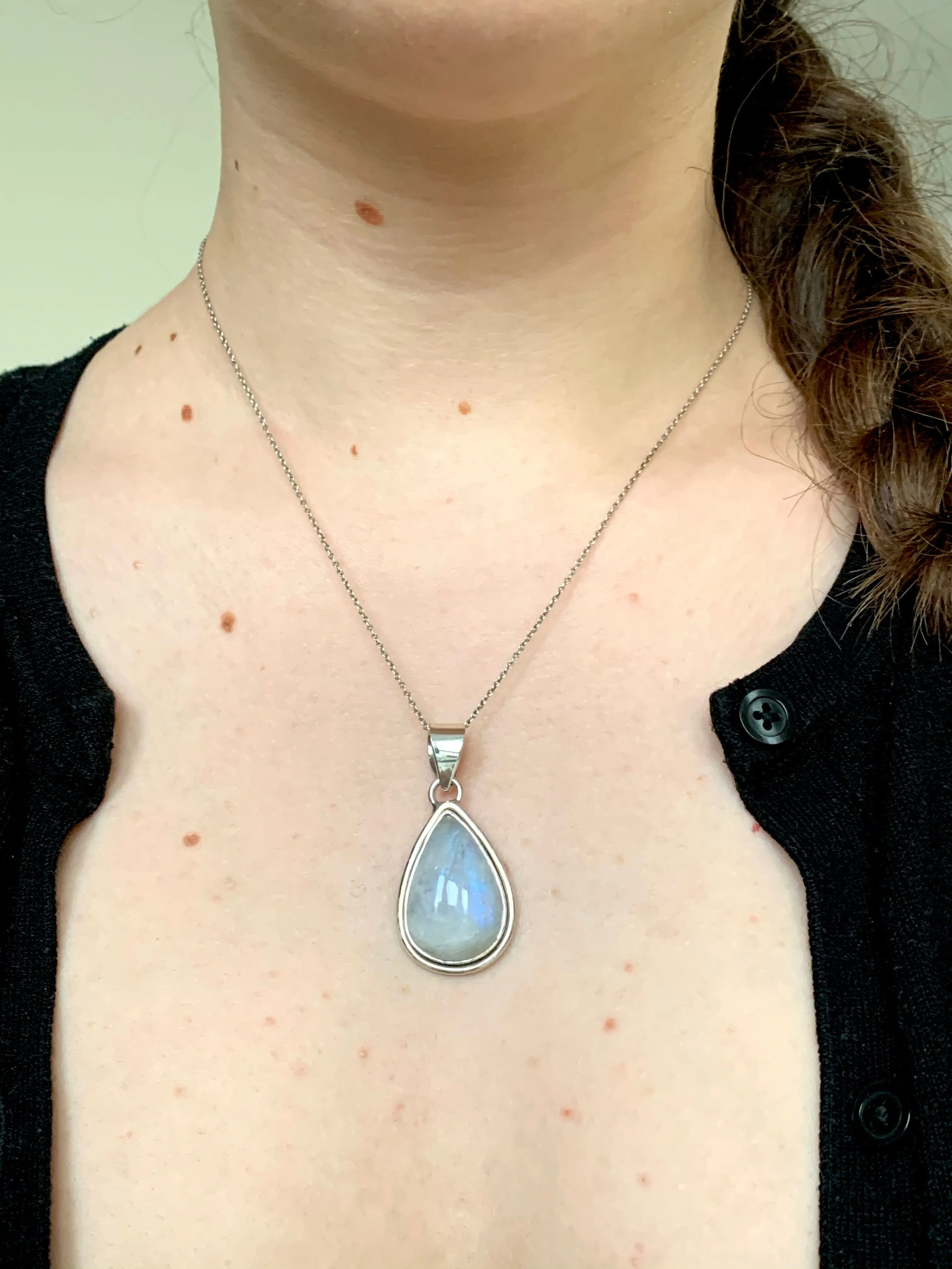 Moonstone Brea Pendant - Teardrop