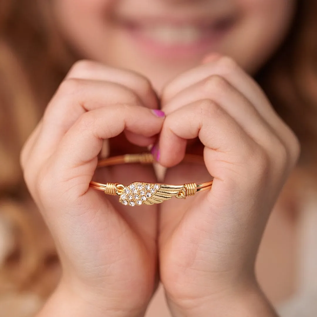 My Guardian Angel Wing Bangle Bracelet