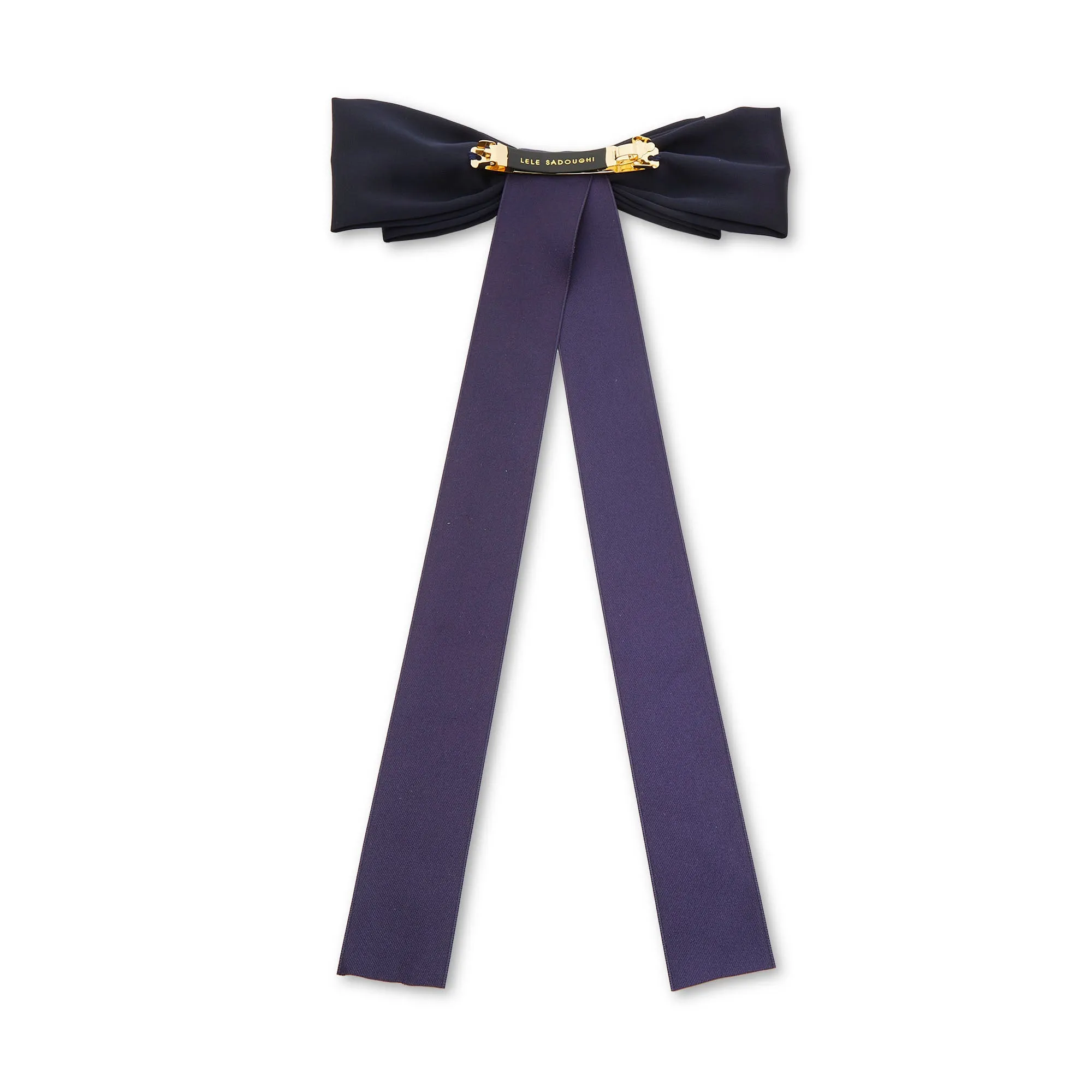 NAVY JANE BOW BARRETTE