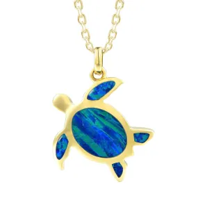 Opal Lihue Honu Pendant