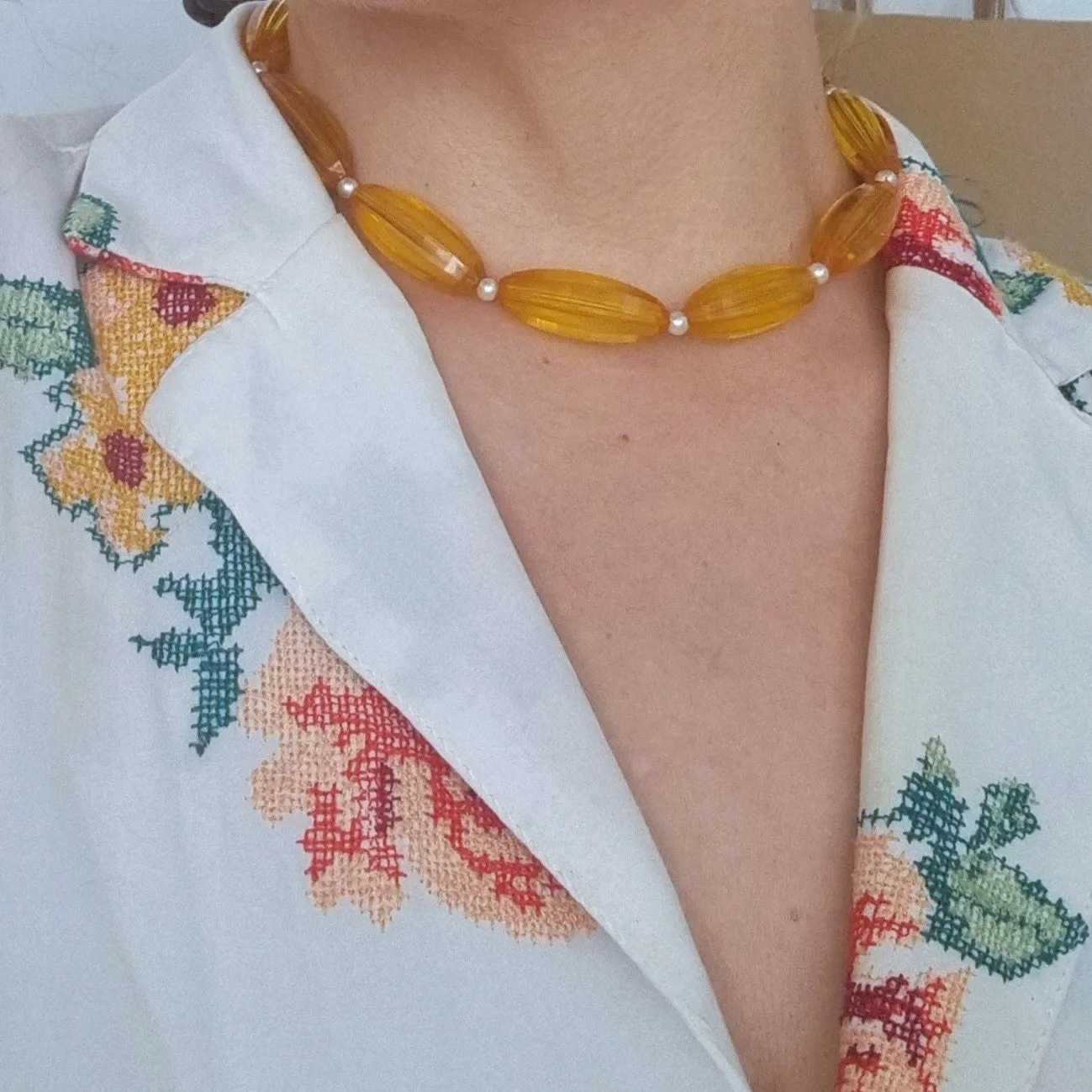 Orange/yellow necklace