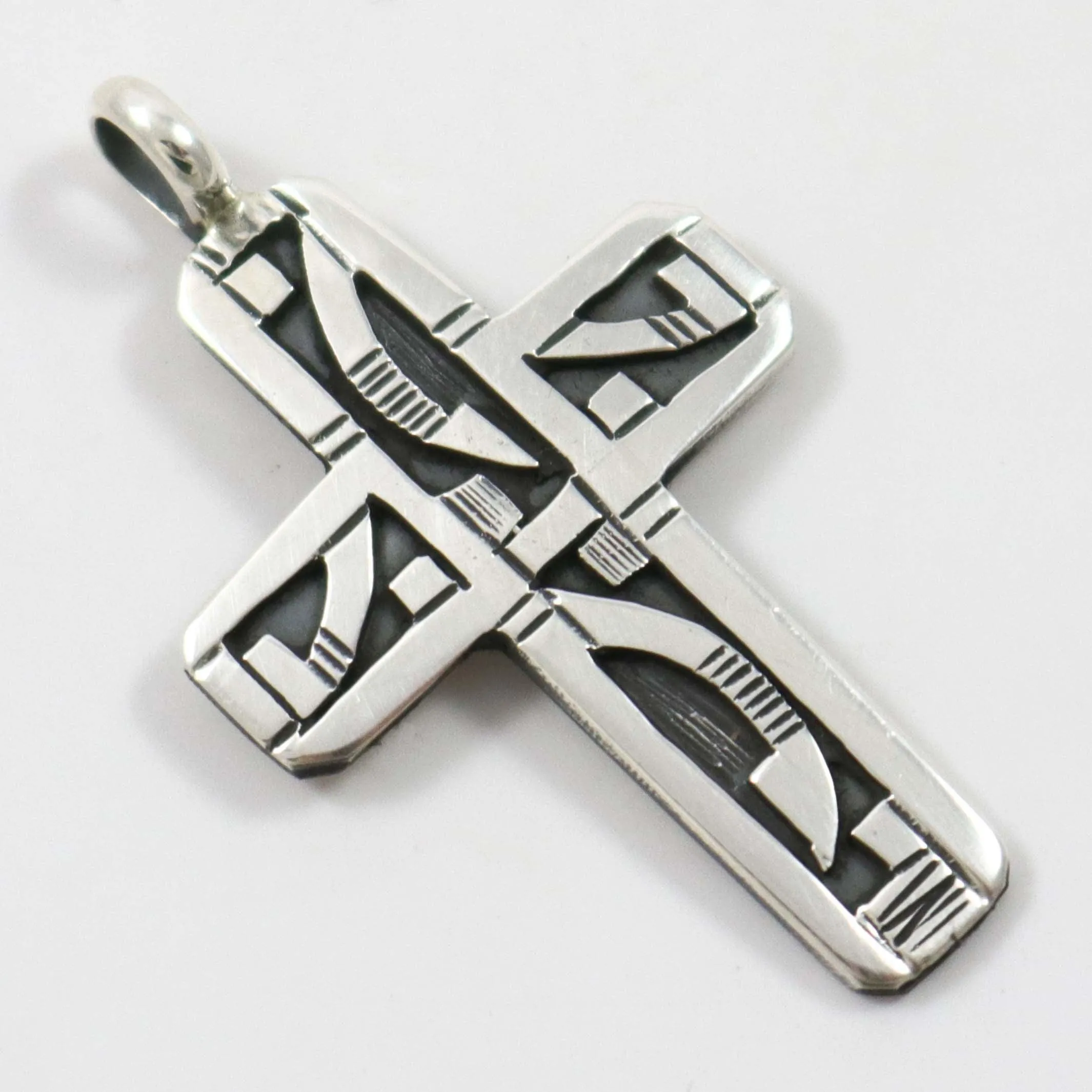 Overlay Cross Pendant