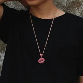 Pink Lip Pendant