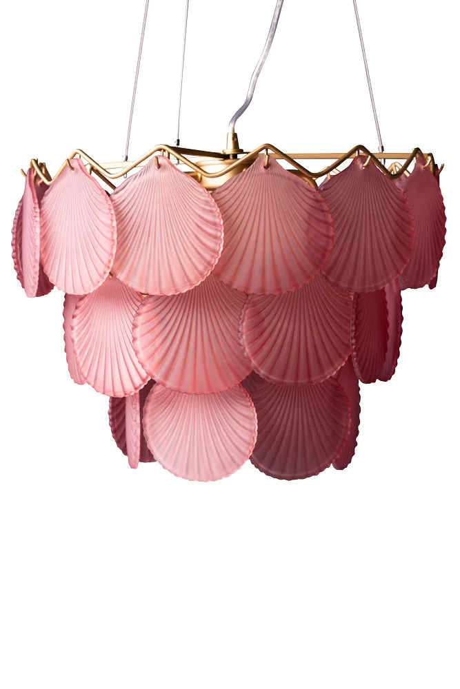 Pink Shell Pendant Light