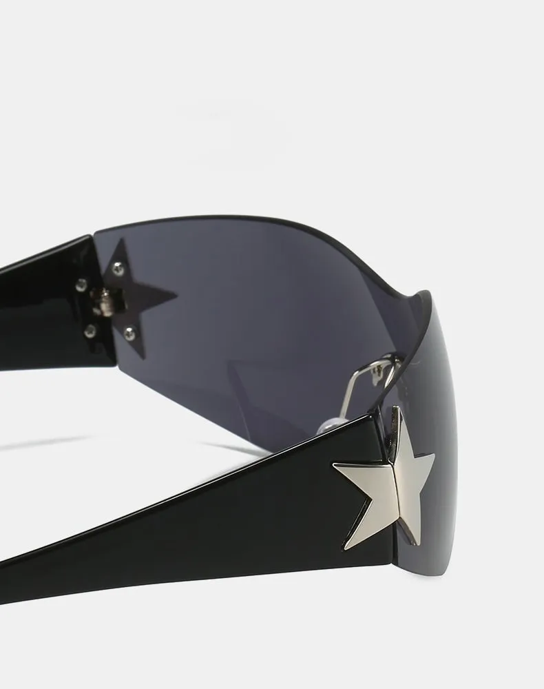 Rimless 'Star' Sunglasses