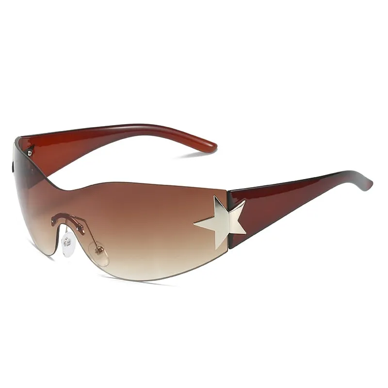 Rimless 'Star' Sunglasses