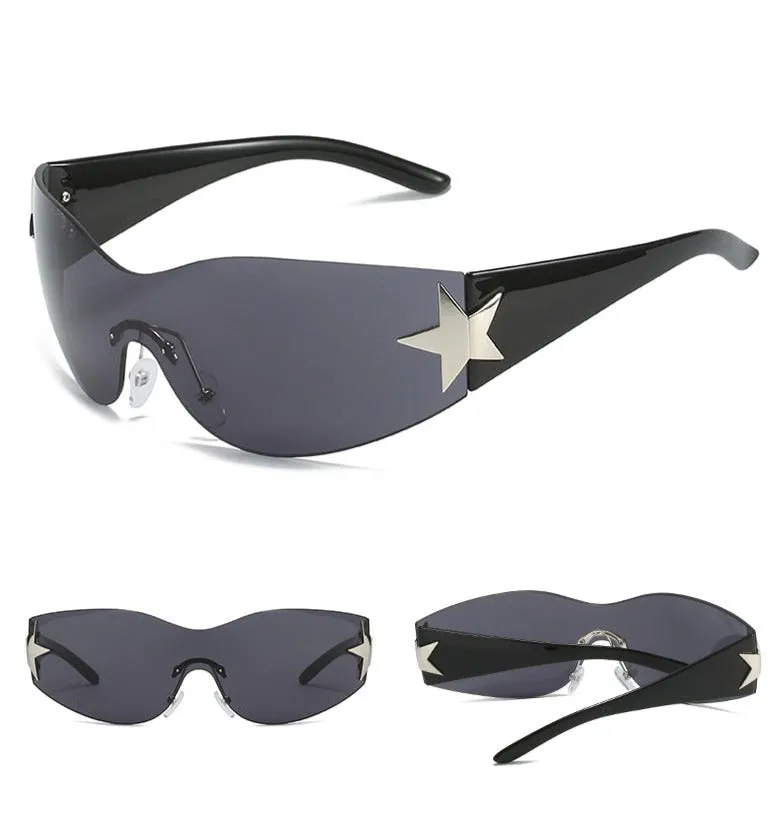 Rimless 'Star' Sunglasses