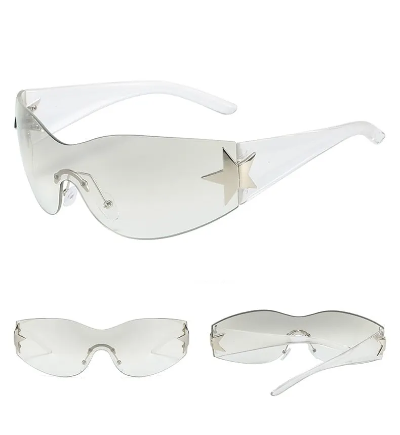 Rimless 'Star' Sunglasses