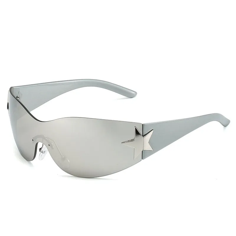 Rimless 'Star' Sunglasses