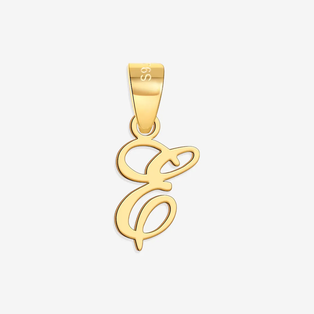 Romantic Initial Charm Pendant