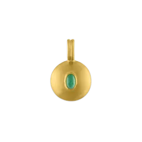 Small Emerald Bulla Pendant