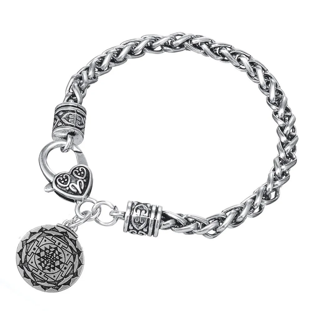 Sri Yantra Pendant Bracelet