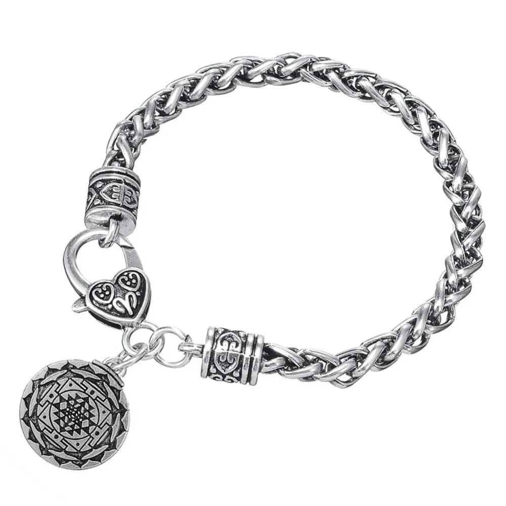 Sri Yantra Pendant Bracelet