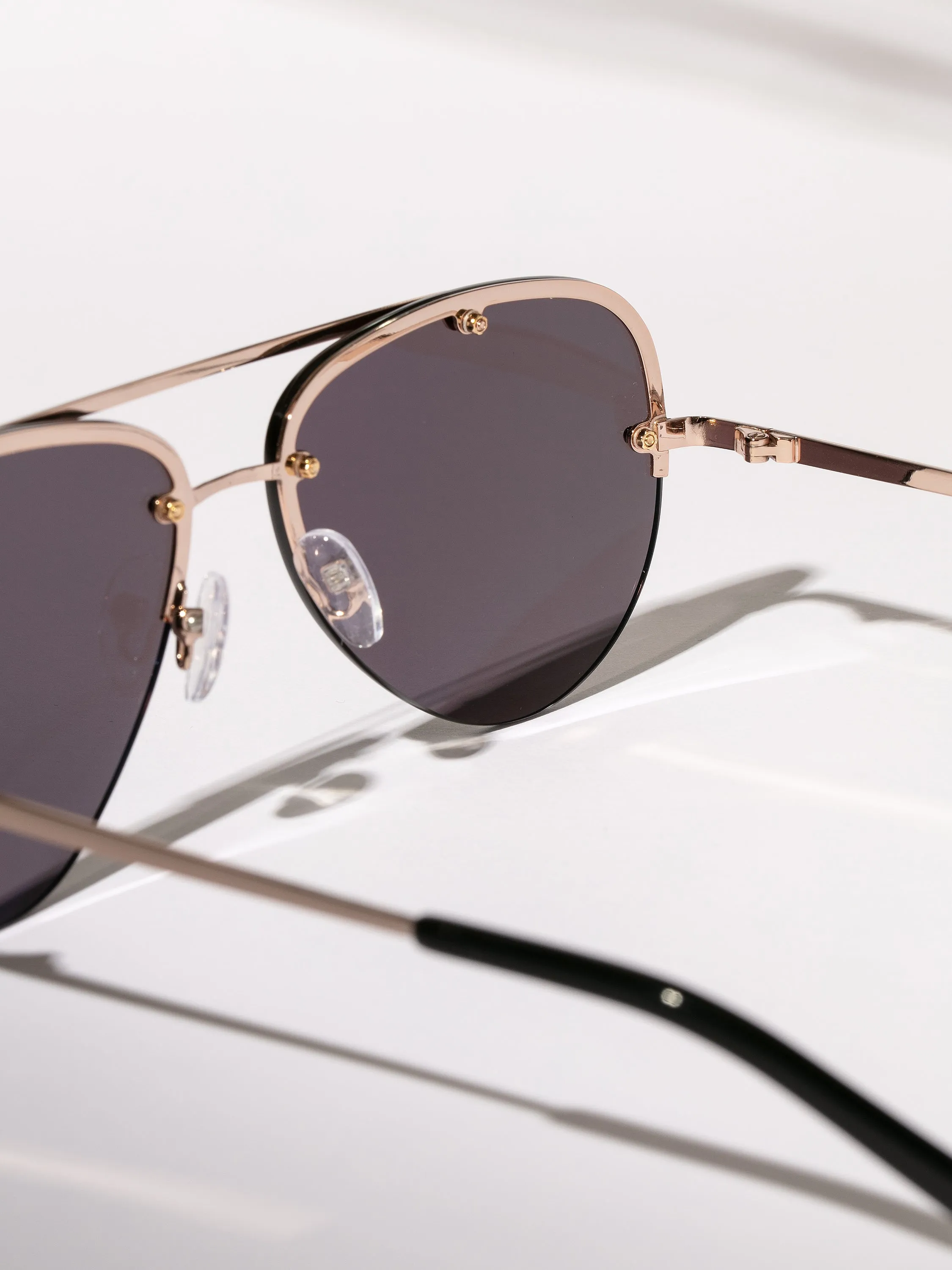 Straight Shooter Aviator Sunglasses