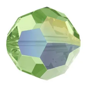 Swarovski 4mm Round - Peridot AB (10 Pack)